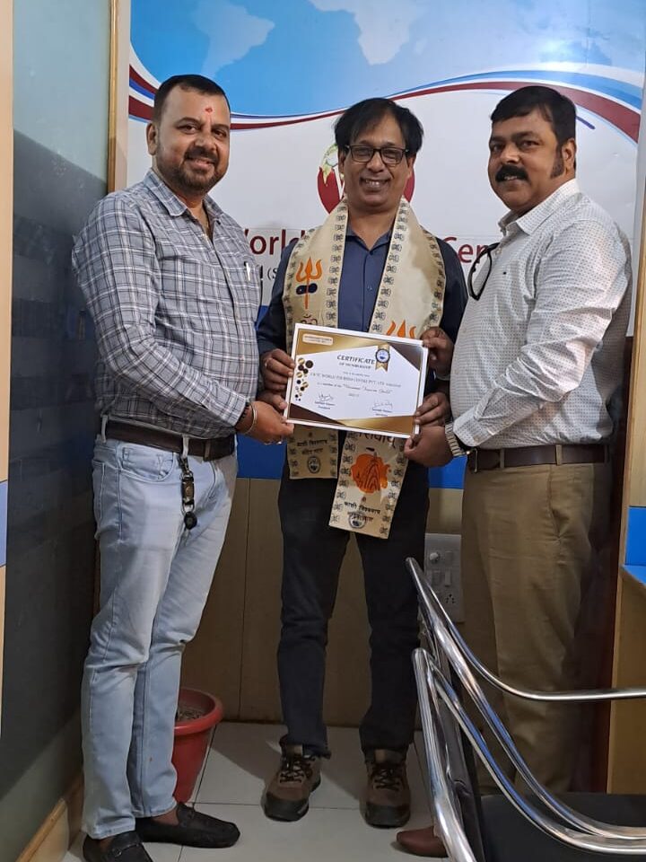 Certificate Distribution of Members of Varanasi Tourism Guild at the door